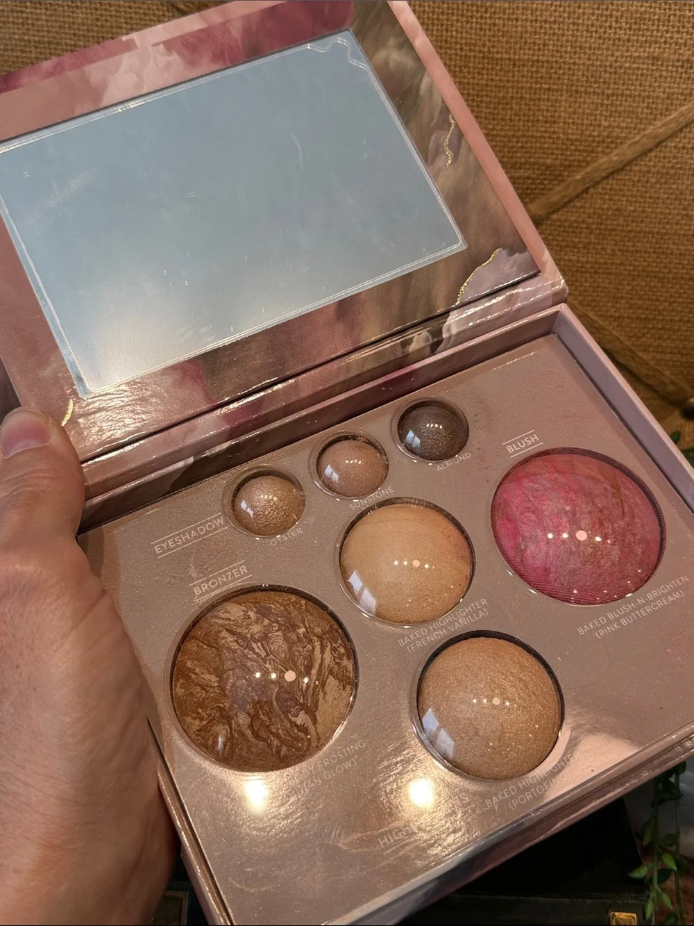 Laura Geller Baked Full Face Basics Palette - Pink Marble Design